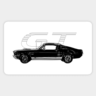 Ford Mustang GT Illustration Magnet